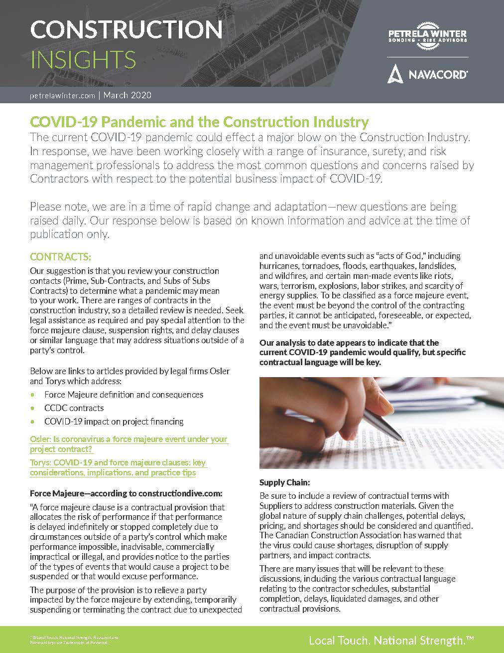 COVID-19 - Construction Insights