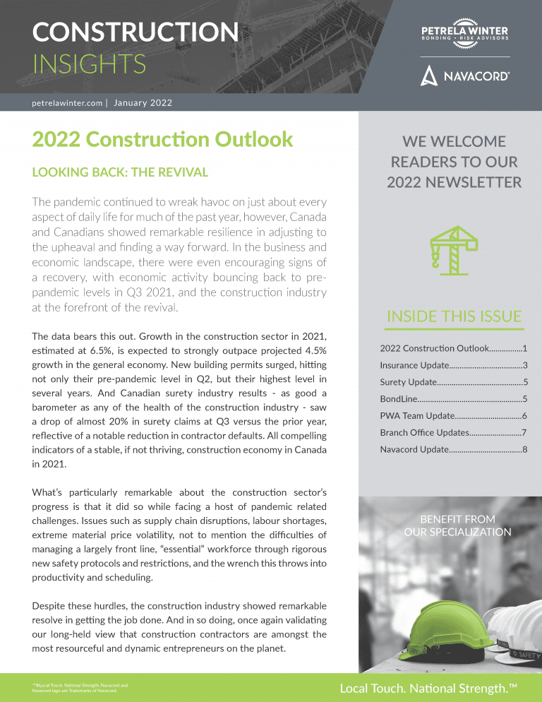 2022 Construction Outlook Petrela Winter